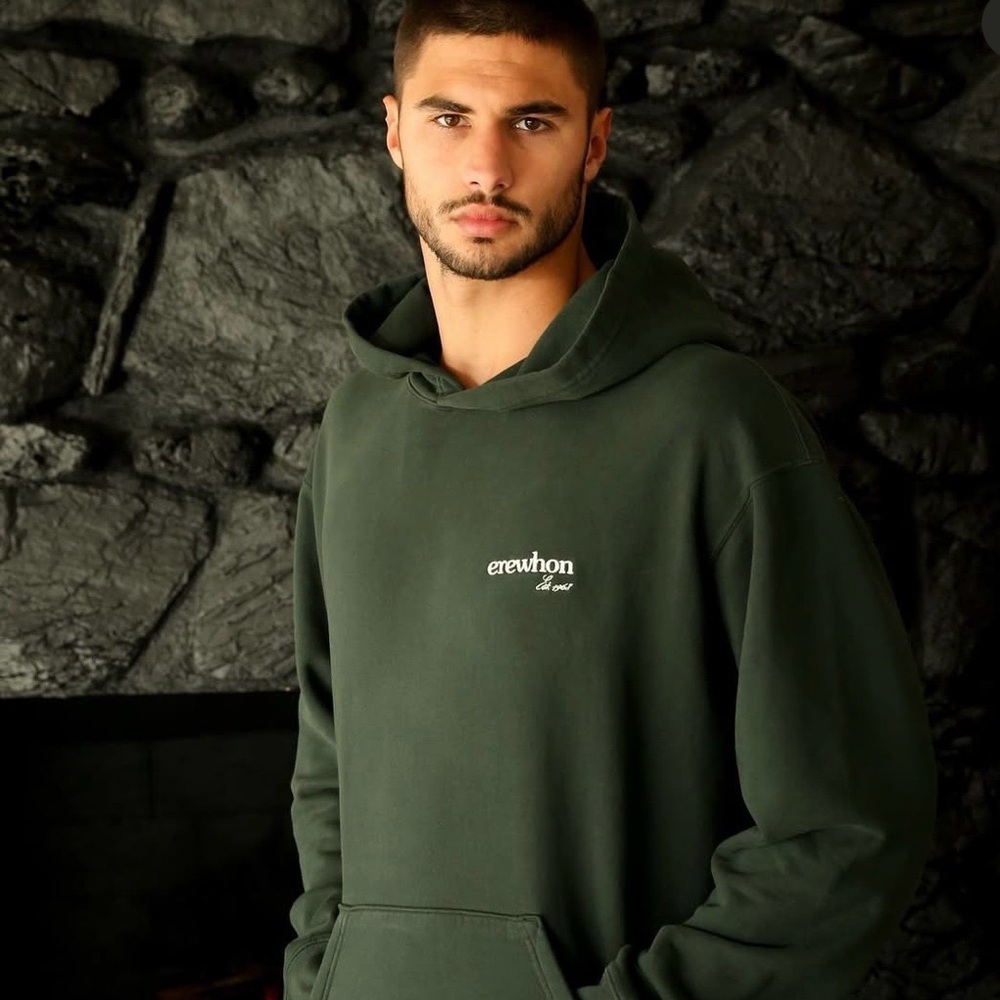 Erewhon classic hunter green hoodie